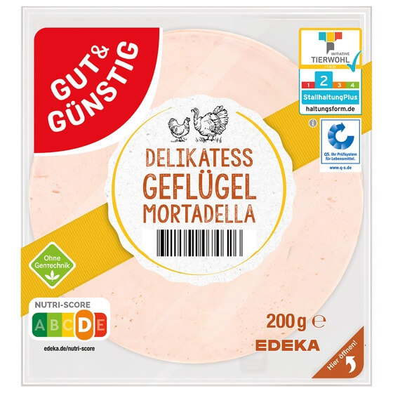 Geflügelmortadella geschn. 200g G&G