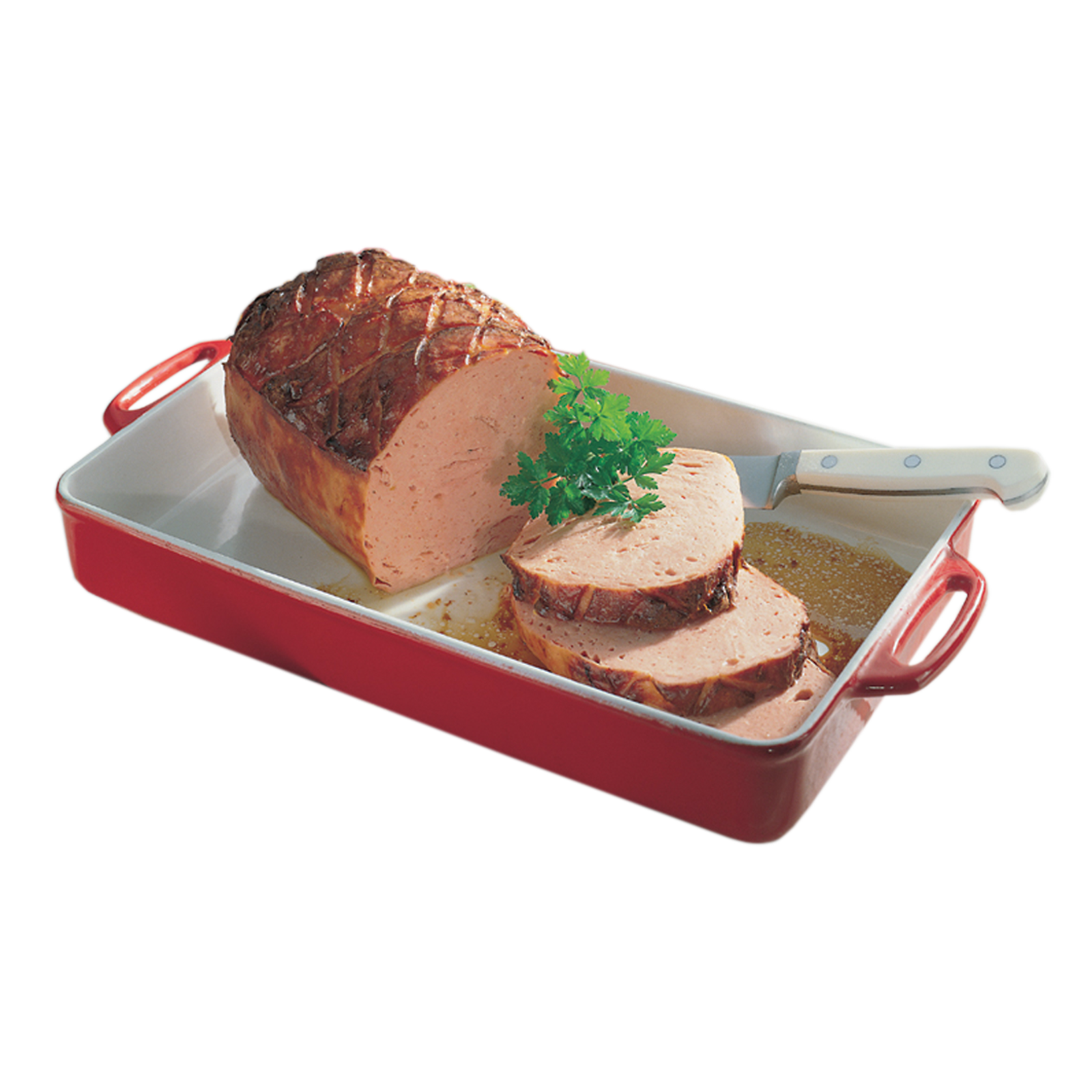 Fleischkäse-Brät roh backfertig in Aluschale TK 4x2Kg