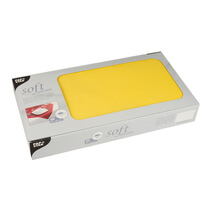 Mitteldecken soft selection gelb 80x80cm 20St. PS