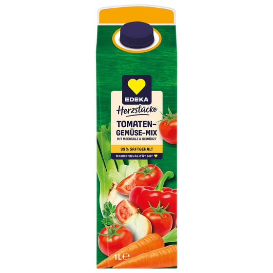 Tomaten Gemüsesaft Mix 1l Tetra Pak Edeka Herzstücke