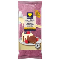 Kuvertüre Weiß 26% Kakao ODZ 200g Edeka Herzstücke