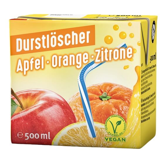 Fruchtsaftgetränk Apfel/Orange/Zitrone 12x0,5l Durstlöscher