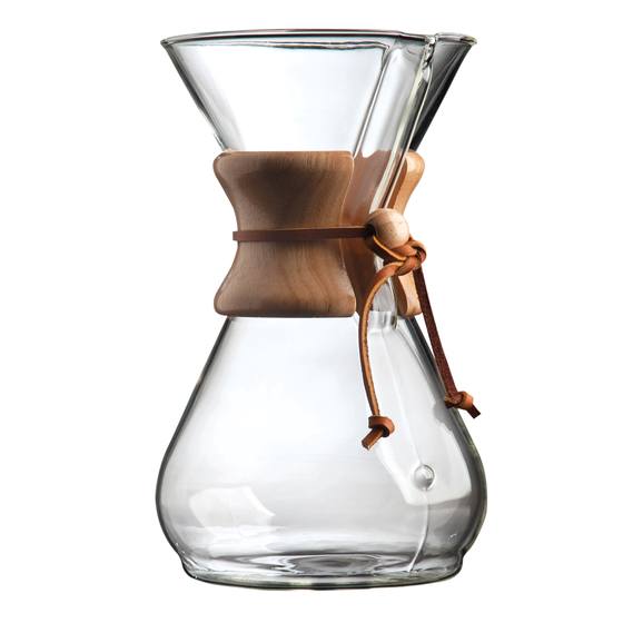 Karaffe Glas mit Holzfläche 1Lt