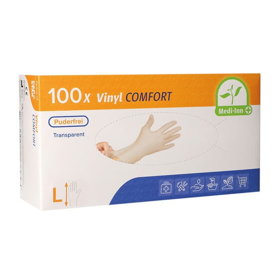 Handschuhe Vinyl 100st puderfrei L