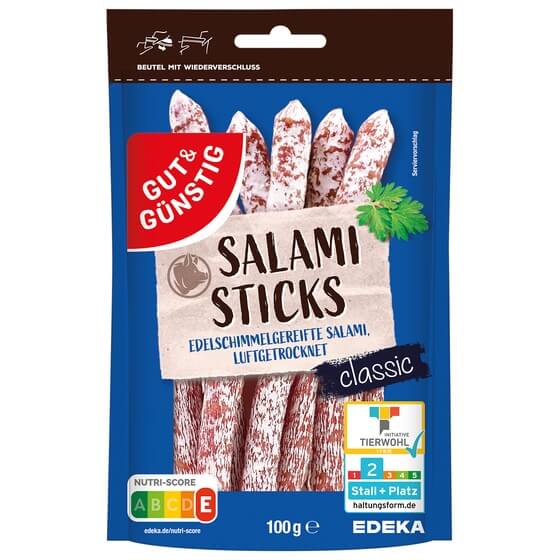 Salami Sticks Classic 100g G&G
