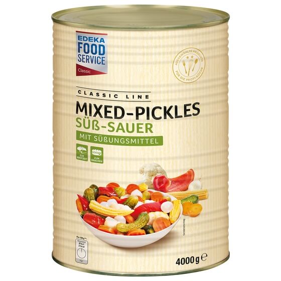 Mixed Pickles mit Süßungsmittel 4kg/2,2kg EFS