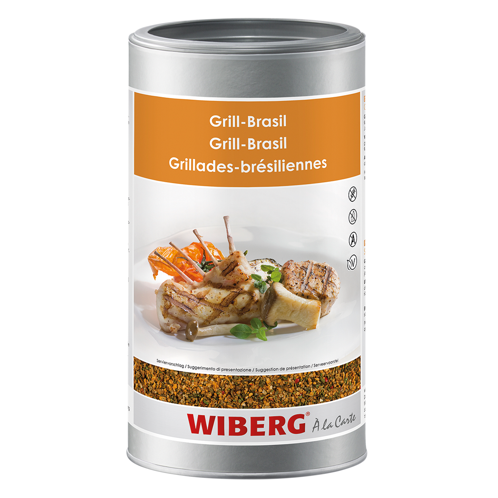 Grill Brasil Gewürzsalz 750g Dose Wiberg