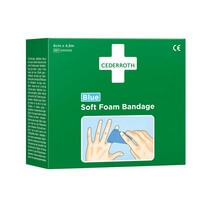 Soft Foam Bandage 4,5x6 cm blau klebstofffrei, elastisch