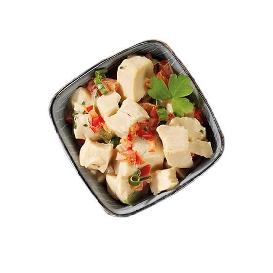 Hähnchenbr.Würfel küchenf. geg. 15x15mm m.Flüssigw.10Kg Hala