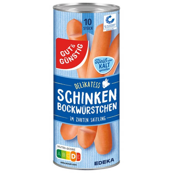 Schinkenbockwürstchen 10x90g G&G