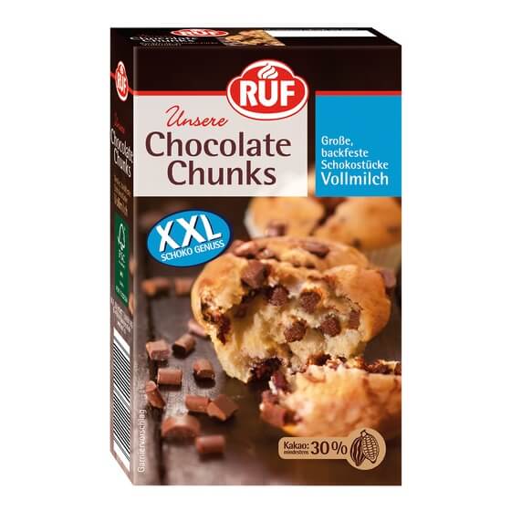 Choco-Chunks(Milchschokostücke) Vollmilch 100g Ruf