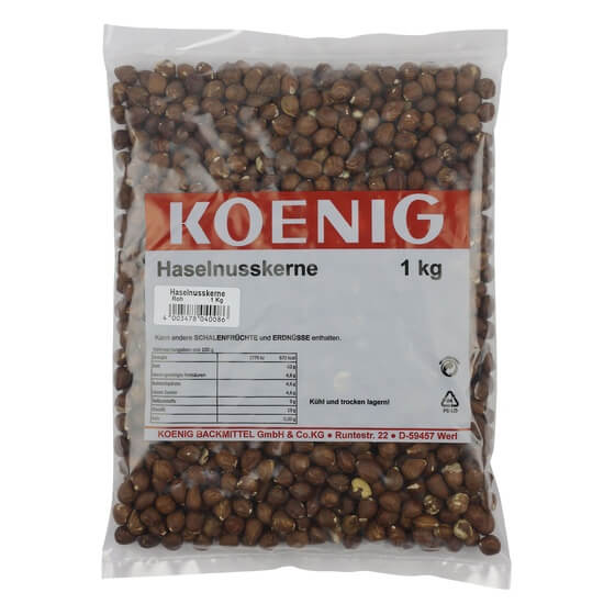 Haselnusskerne roh 1kg Koenig