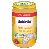 Bio Apfel-Mango mit Vollkorn 250g ab 6.Monat Bebivita