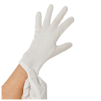 Baumwollhandschuhe Weiß XL 12 Paar pro Packung Papstar