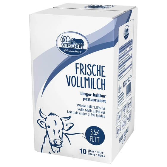 Vollmilch 3,5% Bag in Box ESL 10l Wiesehoff