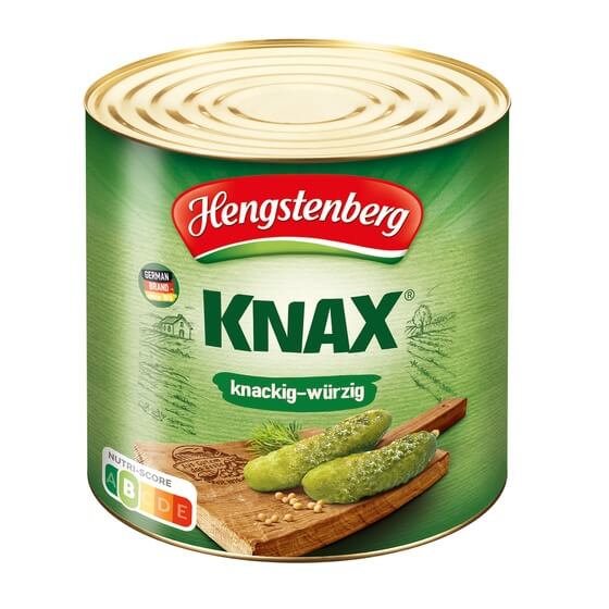 Knax-Gewürzgurken 2,45kg/1,38kg Hengstenberg
