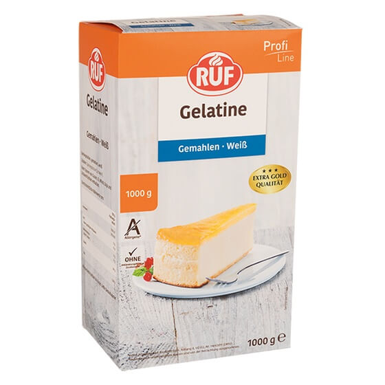 Gelatine Weiß gemahlen 1kg RUF