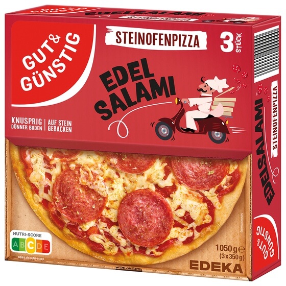 Steinofenpizza Salami 3x350g G&G
