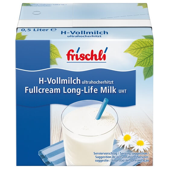 H-Vollmilch 3,5% mit Trinkhalm Frischli