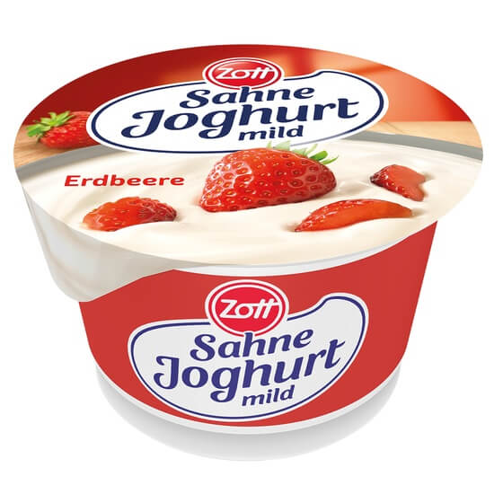 Sahnejoghurt Erdb/Kir/Pfir/Himb 10% Fett 20x100g Zott