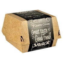 Hamburger-Boxen "pure" Pappe 50ST "Good Food" 7x12,5x12,5cm
