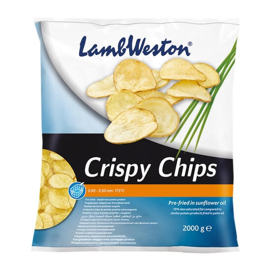 Crispy Sliced Chips TK 2Kg Lamb Weston
