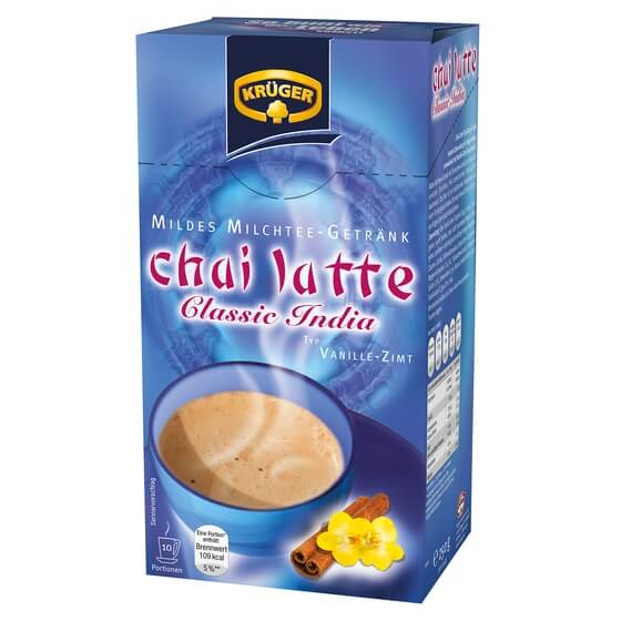 Chai Latte Tee Classic India(Vanille-Zimt) 10er=250g Krüger