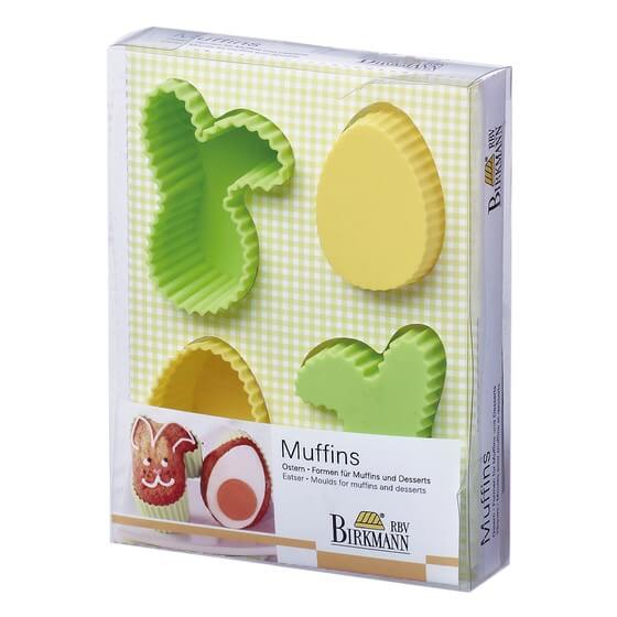 Silikonformen Muffin & Dessert-Set Ostern 4St RBV Brinkmann