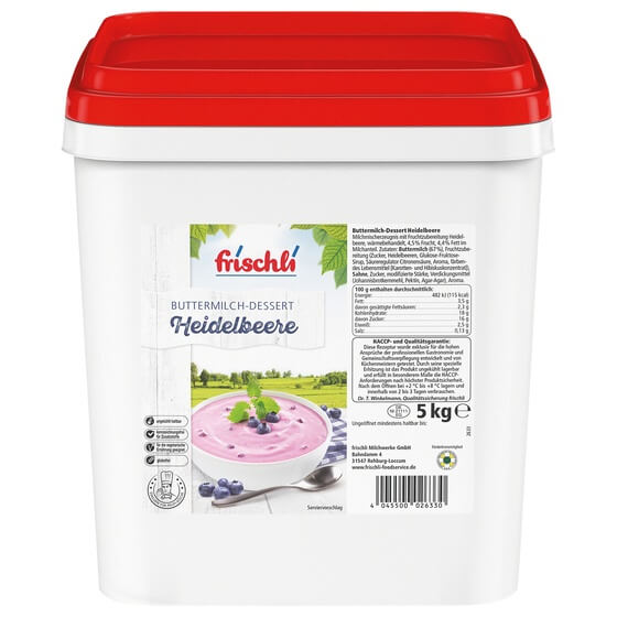 Buttermilch Dessert Heidelbeere 3,5% 5Kg Frischli