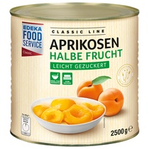 Aprikosen 1/2 Frucht gezuckert 2,5kg/1,5kg EFS