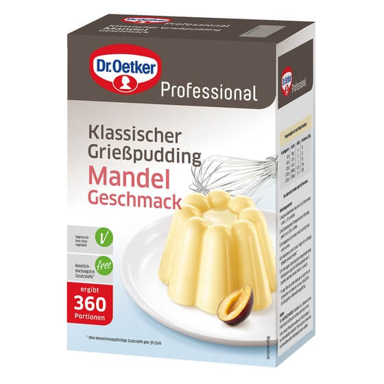 Grießpudding Mandel zum Kochen 2,5kg Dr.Oetker