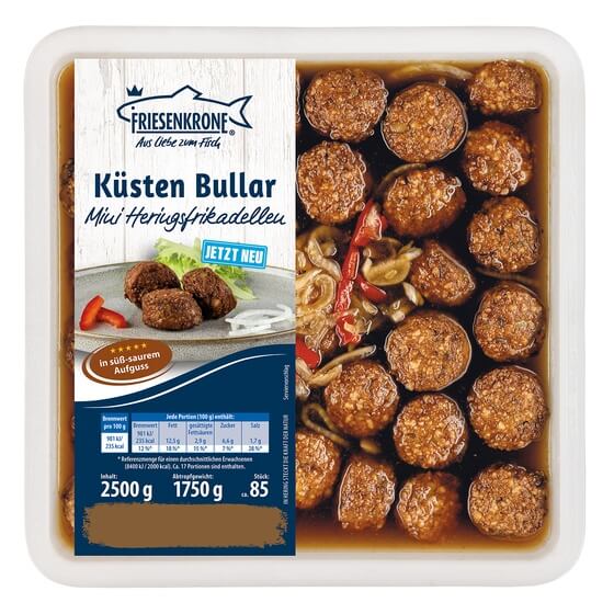 Küsten Bullar 2,5 KG Friesenkrone Feinkost(Mini Heringsfrik)