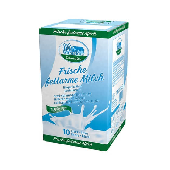 Fettarme Milch 1,5% Bag in Box ESL 10l Wiesehoff