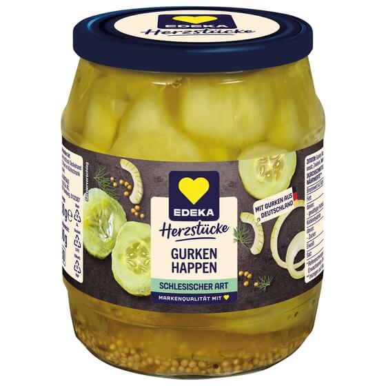 Gurkenhappen Schlesische Art 530G Herzstücke