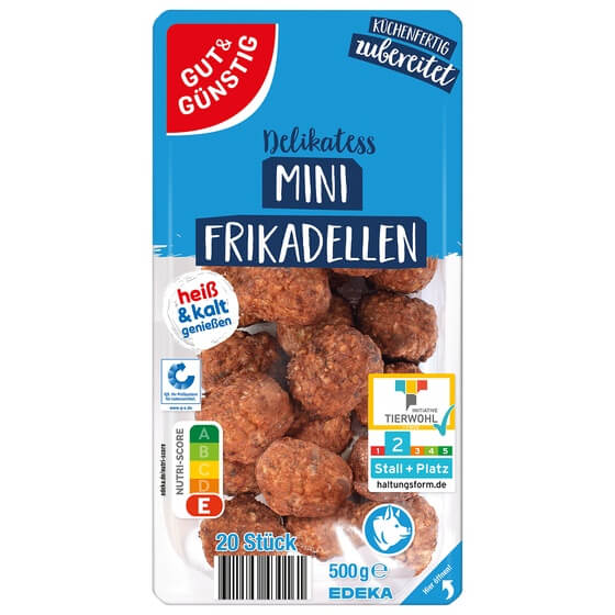 Mini Frikadellen 500g(20x25g) G&G