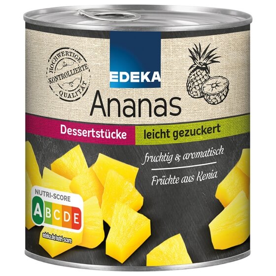 Ananas Stücke leicht gezuckert 567g Edeka