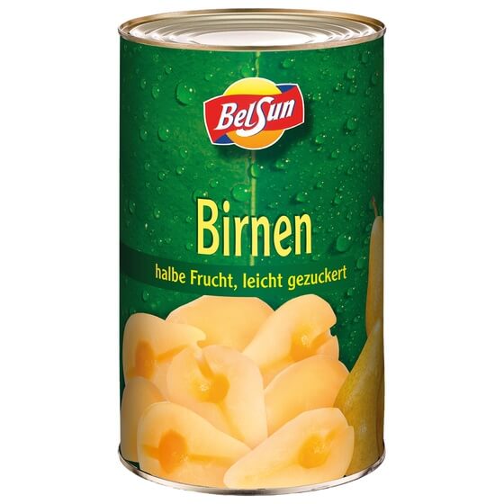 Birnen halbe Frucht gezuckert 4,2/2,5 kg Belsun