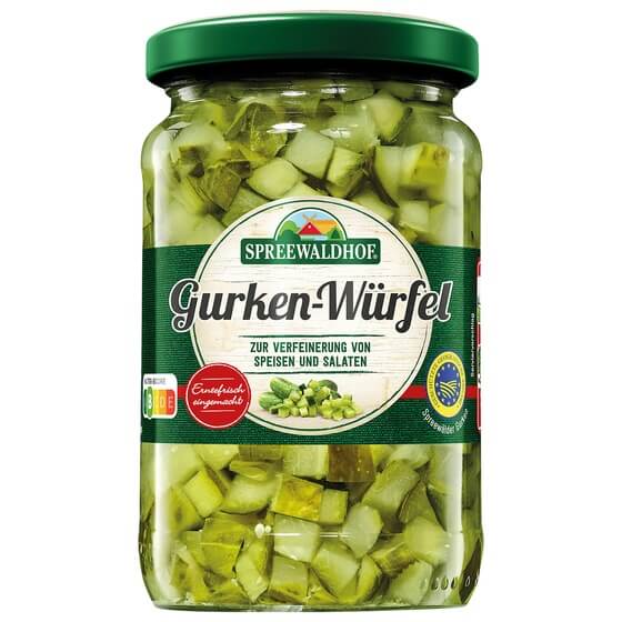 Gurkenwürfel 330g/185g Spreewaldhof