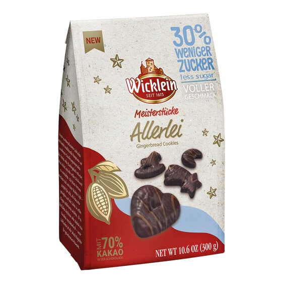 Lebkuchen(Allerlei) weniger Zucker 300g Wicklein Meisterstüc