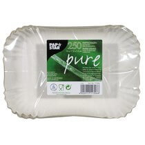 Pappschale "pure" weiß eckig 13x17,5x3cm 250St PapStar