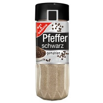 Pfeffer schwarz gemahlen 50g G&G