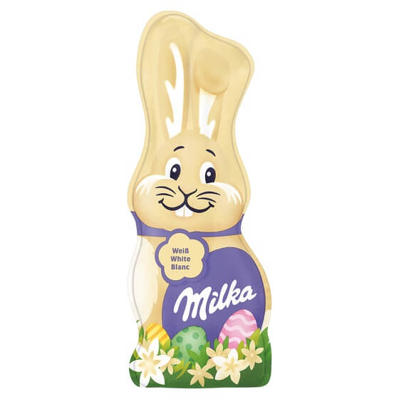 Schmunzelhase weiss 90g Milka