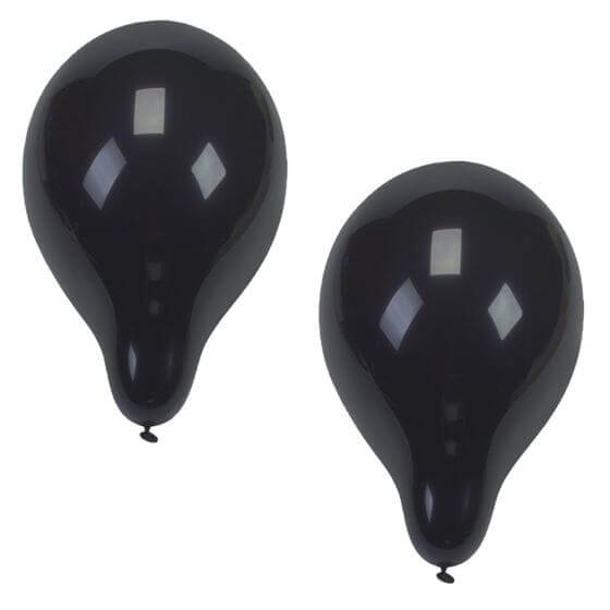Luftballons schwarz Ø 25cm 100 Stück Papstar