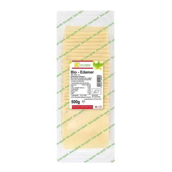 Bio Edamer Scheiben 40% 500g Frischpack