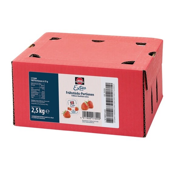 Schwartauer Portions Konfitüre Erdbeere 100x25g