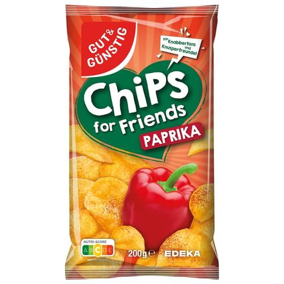 Kartoffelchips Paprika 200g G&G