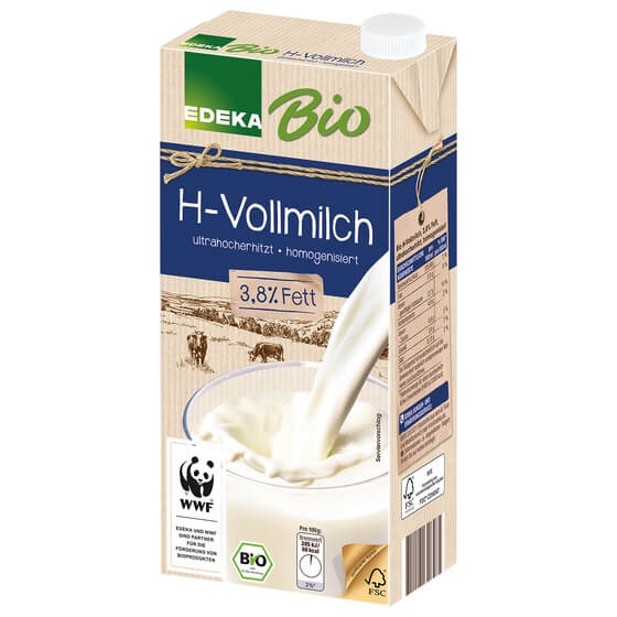 Bio H-Milch 3,8% 1l Edeka