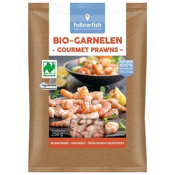 Bio Gourmet Prawns(Garnelen)256g Followfood NL