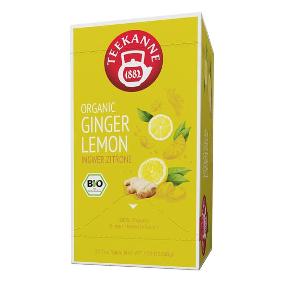 Tee Bio Ingwer Zitrone 20er Teekanne