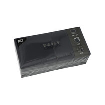 Servietten schwarz 24x24cm 150 Stück 1/4 Falz Papstar